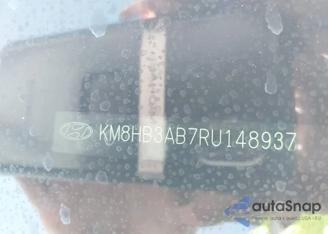 2024 Hyundai Kona Sel z USA, uszkodzony, nr VIN KM8HB3AB7RU148937